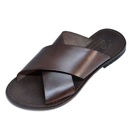 Caprese sandal with two leather strips upper BA18