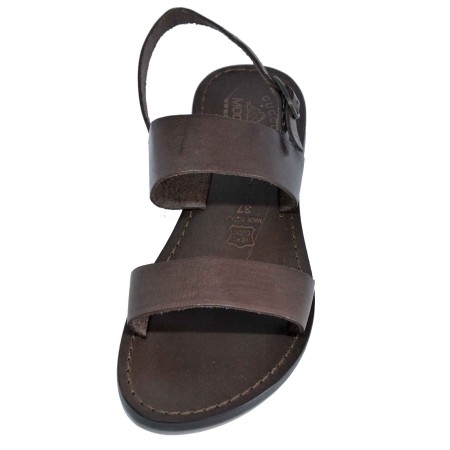 Caprese sandal with smooth upper and sole in genuine Italian leather